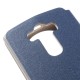 Sand-like Texture Leather Stand Case for LG G4 Beat / G4S H735 Window View - Blue - sāniski atverams maciņš ar lodziņu un stendu (ādas maks, grāmatiņa, leather book wallet case cover stand)