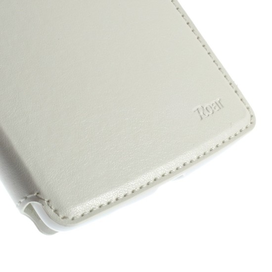 White Roar Korea Noble Leather Case for LG G Flex 2 H955 with View Window - sāniski atverams maciņš ar stendu (ādas maks, grāmatiņa, leather book wallet case cover stand)