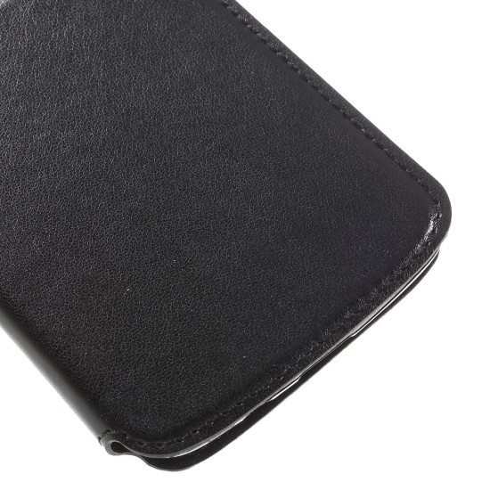 RoarKorea Noble View priekš LG K8 K350 - Melns - sāniski atverams maciņš ar stendu un lodziņu (ādas maks, grāmatiņa, leather book wallet case cover stand)