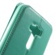 RoarKorea Noble View priekš Asus Zenfone Selfie ZD551KL 5.5-inch Wake/Sleep - Tirkīzs - sāniski atverams maciņš ar stendu un lodziņu (ādas maks, grāmatiņa, leather book wallet case cover stand)