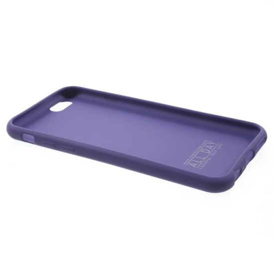RoarKorea All Day Colorful Jelly Case для Huawei P9 Lite - Фиолетовый - матовая силиконовая накладка / бампер (крышка чехол, slim TPU silicone cover shell, bumper)