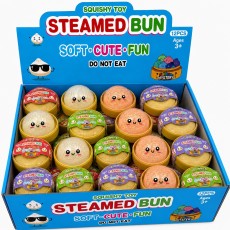 Mystery Steamed Mini Bun Squishy Dumpling with Bubbles T05-1652 - Mirdzoša antistresa skvīša rotaļlieta kapsulā / varavīksnes pārsteigums