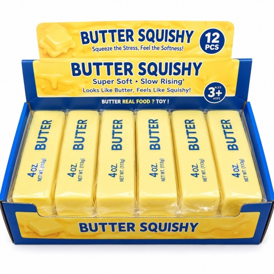 Mini Butter Squishy T05-1892 - Butter - Antistresa skvīša rotaļlieta