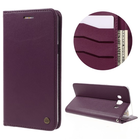 RoarKorea Only One Flip Case priekš HTC One M9 - Bordo - sāniski atverams maciņš ar stendu (ādas grāmatveida maks, leather book wallet cover stand)