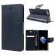 Mercury Bravo Flip Case priekš Sony Xperia XA F3111 / F3112 - Zils - sāniski atverams maciņš ar stendu (ādas grāmatveida maks, leather book wallet cover stand)