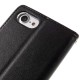 Mercury Bravo Flip Case priekš Sony Xperia X F5121 / F5122 - Melns - sāniski atverams maciņš ar stendu (ādas grāmatveida maks, leather book wallet cover stand)