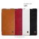 NILLKIN Qin Series Card Slot Flip Leather Mobile Shell priekš Sony Xperia XA Ultra F3211 / F3216 - Melns - sāniski atverams maciņš (ādas maks, grāmatiņa, leather book wallet case cover)