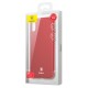 BASEUS Thin Hard Plastic Phone Shell priekš Apple iPhone X / XS - Sarkans - matēts plastikas aizmugures apvalks (bampers, vāciņš, slim silicone cover shell, bumper)