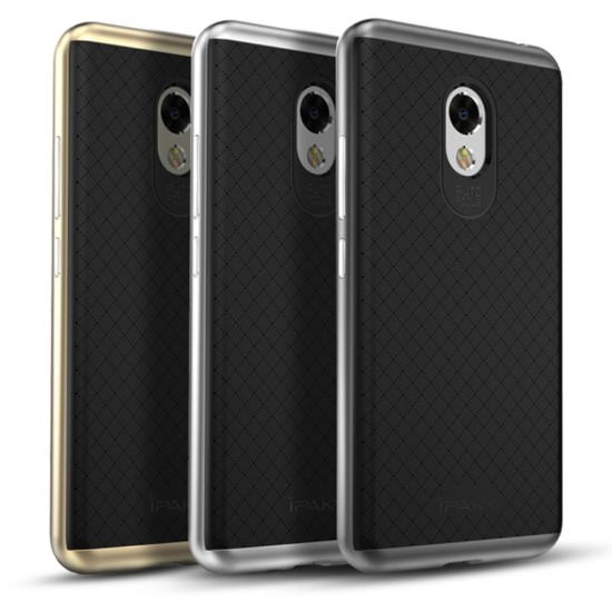 IPAKY 2-Piece PC Frame and TPU Phone Case priekš Xiaomi Mi A2 - Sarkans - silikona ar plastikas rāmi aizmugures apvalks (bampers, vāciņš, TPU silicone cover, bumper shell)