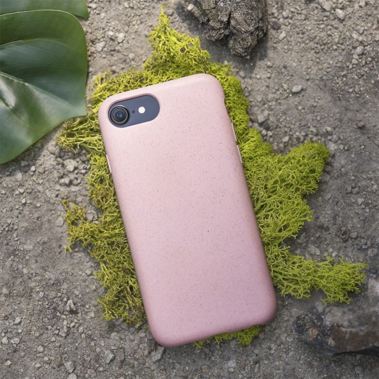 Forever Bioio Organic Back Case priekš Apple iPhone 11 Pro Max - Rozā - matēts silikona aizmugures apvalks / vāciņš no bioloģiski sadalītiem salmiem