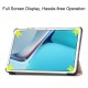 Tri-fold Stand PU Smart Auto Wake/Sleep Leather Case priekš Huawei MatePad 11 - Rozā Zelts - sāniski atverams maciņš ar stendu