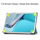 Tri-fold Stand PU Smart Auto Wake/Sleep Leather Case priekš Huawei MatePad 11 - Gaiši Zils - sāniski atverams maciņš ar stendu
