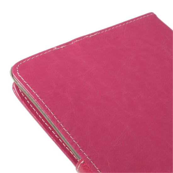 Universal Leather Stand Cover for 9-inch Tablet PC - Sārts - universāls sāniski atverams maks planšetdatoriem ar stendu (ādas grāmatiņa, leather book wallet case cover stand)