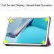 Tri-fold Stand PU Smart Auto Wake/Sleep Leather Case priekš Huawei MatePad 11 - Violets - sāniski atverams maciņš ar stendu