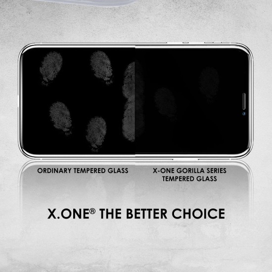 X-One Full Cover Extra Strong Matte Tempered Glass Screen Protector priekš Apple iPhone 14 Pro - Melns - Ekrāna Aizsargstikls / Bruņota Stikla Aizsargplēve