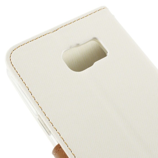 RoarKorea Simply Life Diary HTC One M9 - Balts - sāniski atverams maciņš ar stendu (ādas maks, grāmatiņa, leather book wallet case cover stand)