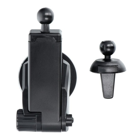 Forcell F-Grip 15W Automatic Wireless QI Charger Air Vent / Dashboard Car holder - Sarkans - Universāls stiprinājums turētājs auto ventilācijas režģa / paneļa ar iebūvētu bezvadu lādētāju