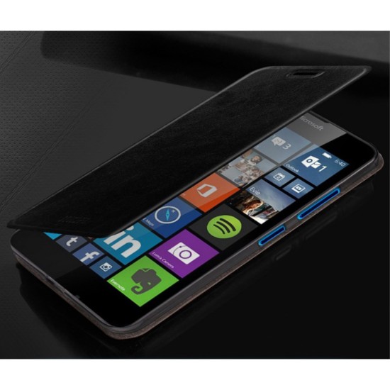 Mofi New Rui priekš Microsoft Lumia 540 - Tirkīzs - sāniski atverams maciņš ar stendu (ādas maks, grāmatiņa, leather book wallet case cover stand)