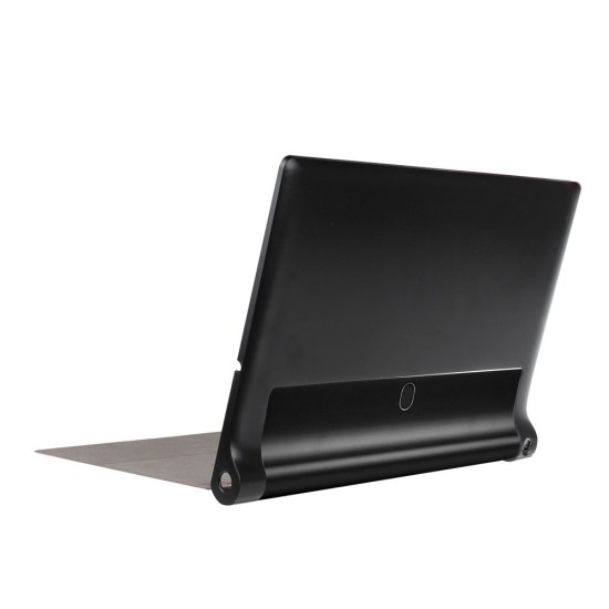 PU Leather Stand Case priekš Lenovo Yoga Tab 3 10.1 X50F / X50L - Melns - sāniski atverams maciņš ar stendu (ādas maks, grāmatiņa, leather book wallet case cover stand)