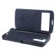 RoarKorea Fancy Diary View LG K8 K350 - Gaiši Zils - sāniski atverams maciņš ar stendu un lodziņu (ādas maks, grāmatiņa, leather book wallet case cover stand)