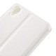 RoarKorea Noble View Sony Xperia X Perfomance F8131 / F8132 - Balts - sāniski atverams maciņš ar stendu un lodziņu (ādas maks, grāmatiņa, leather book wallet case cover stand)