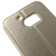 RoarKorea Noble View HTC One A9 - Zelts - sāniski atverams maciņš ar stendu un lodziņu (ādas maks, grāmatiņa, leather book wallet case cover stand)
