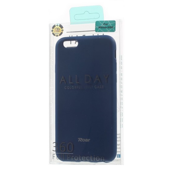 RoarKorea All Day Colorful Jelly Case priekš Samsung Galaxy J1 J120 (2016) - Zils - matēts silikona apvalks (bampers, vāciņš, slim TPU silicone cover shell, bumper)