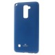 MERCURY GOOSPERY Glitter Powder TPU Cover for LG Stylus 2 K520 - Blue - silikona / gumijas aizmugures apvalks (bampers, vāciņš, slim TPU silicone case cover, bumper)