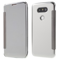 Clear View Cover Mirror Surface priekš LG G5 H850 - Silver - sāniski atverams maciņš (maks grāmatiņa, book wallet case cover stand)