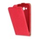 GreenGo Leather Case Plus New priekš Huawei Y3 II (Y3 2) - Sarkans - vertikāli atverams maciņš (ādas telefona maks, leather book vertical flip case cover)