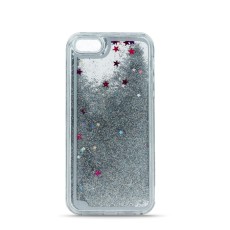 Liqiud TPU Glitter Back Case priekš Huawei P9 Lite - Sudrabains - silikona / plastikāta aizmugures apvalks (bampers, vāciņš, cover, bumper)
