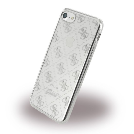 Guess GUHCP7TR4GSI series для Apple iPhone 7 / 8 / SE2 (2020) / SE3 (2022) - Silver - силиконовый чехол-накладка / бампер-крышка