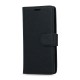GreenGo Universal Smart Up book case priekš telefoniem ar ekrānu izmēru 5.5 inch - Melns - universāls sāniski atverams maciņš ar stendu (ādas maks, grāmatiņa, leather book wallet cover stand)