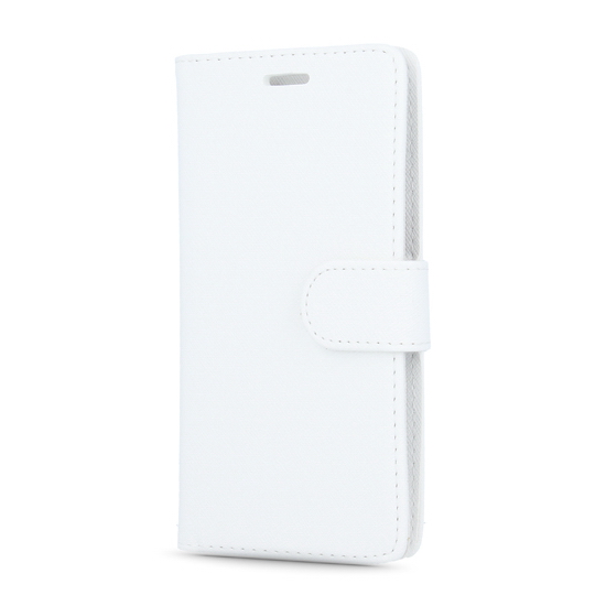 GreenGo Universal Smart Up book case priekš telefoniem ar ekrānu izmēru 5.5 inch - Balts - universāls sāniski atverams maciņš ar stendu (ādas maks, grāmatiņa, leather book wallet cover stand)
