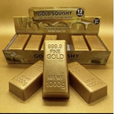 Gold Bar Squishy – Slow-Rising Stress Relief Toy - Antistresa skvīša rotaļlieta