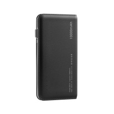 DP612 Power Bank Quick Charge 10000mAh USB 5V 2.1A ligzda - Melns - Universāla ārējas uzlādes batereja lādētājs-akumulators (Power Bank)