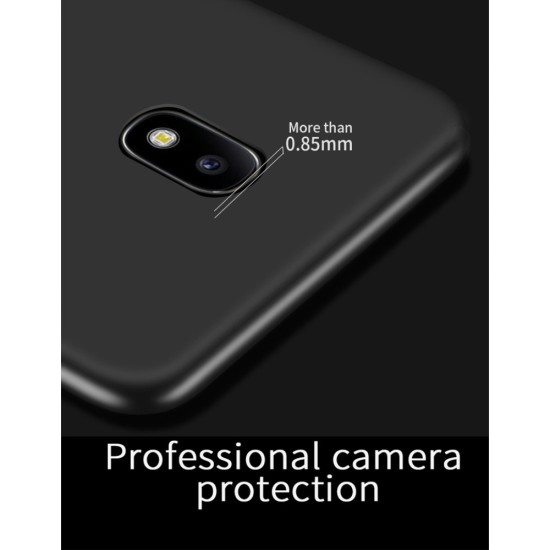 X-Level Guardian Series Frosted TPU Case priekš Samsung Galaxy J5 (2017) J530 - Bordo - matēts silikona apvalks (bampers, vāciņš, slim silicone cover shell, bumper)