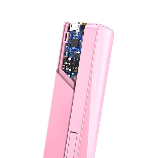 Usams ZB5102 (US-ZB051) Audio cable Selfie Stick with LED light - Balts - Selfie monopod Teleskopisks stiprinājuma statīvs ar Led apgaismojumu