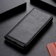 Auto-absorbed Split Leather Protection Card Holder Case priekš LG G8s ThinQ G810 - Melns - sāniski atverams maciņš ar stendu (ādas maks, grāmatiņa, leather book wallet case cover stand)