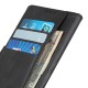Matte Skin PU Leather Wallet Stand Book Case priekš LG K40s X430 - Melns - sāniski atverams maciņš ar stendu