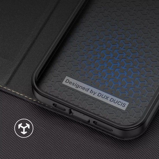 Dux Ducis Skin X2 series для Xiaomi Redmi Note 12 Pro 5G / Poco X5 Pro 5G - Чёрный - чехол-книжка с магнитом и стендом / подставкой