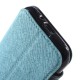RoarKorea Fancy Diary View Samsung Galaxy J1 J100 Wake/Sleep - Gaiši Zils - sāniski atverams maciņš ar stendu un lodziņu (ādas maks, grāmatiņa, leather book wallet case cover stand)