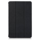 Tri-fold Stand PU Smart Auto Wake/Sleep Leather Case priekš Lenovo IdeaTab 11 TB-336 - Melns - sāniski atverams maciņš ar stendu