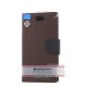 MERCURY GOOSPERY Wallet Leather Case for Asus Zenfone Selfie ZD551KL - Brown - sāniski atverams maciņš ar stendu (ādas maks, grāmatiņa, leather book wallet case cover stand)