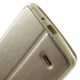 RoarKorea Noble View priekš LG G4 Stylus H635 Wake/Sleep - Zelts - sāniski atverams maciņš ar stendu un lodziņu (ādas maks, grāmatiņa, leather book wallet case cover stand)