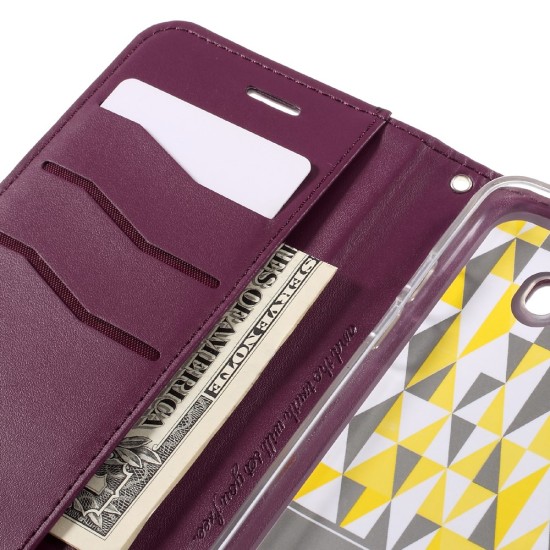 RoarKorea Only One Flip Case priekš HTC One M9 - Bordo - sāniski atverams maciņš ar stendu (ādas grāmatveida maks, leather book wallet cover stand)